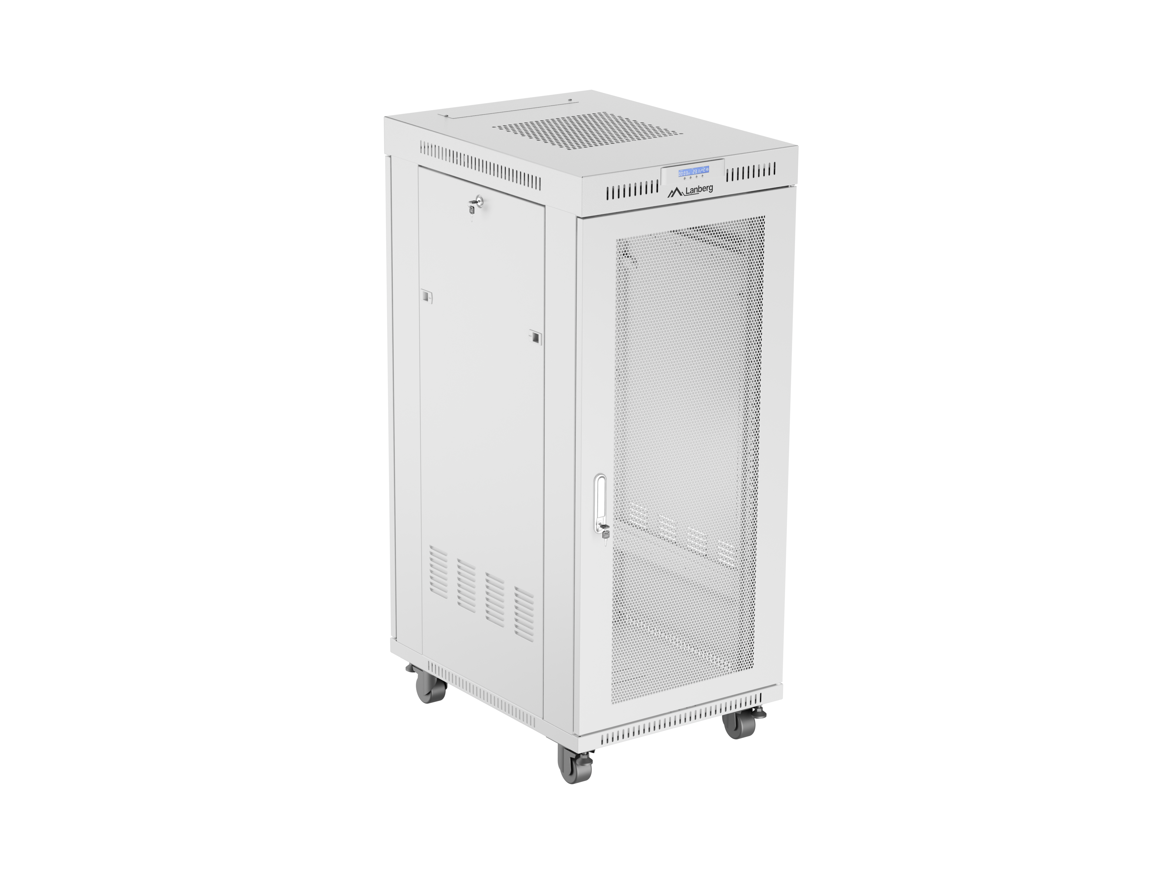 Lanberg FF01-6827-23SL rack cabinet 27U Floor mounted rack Grey