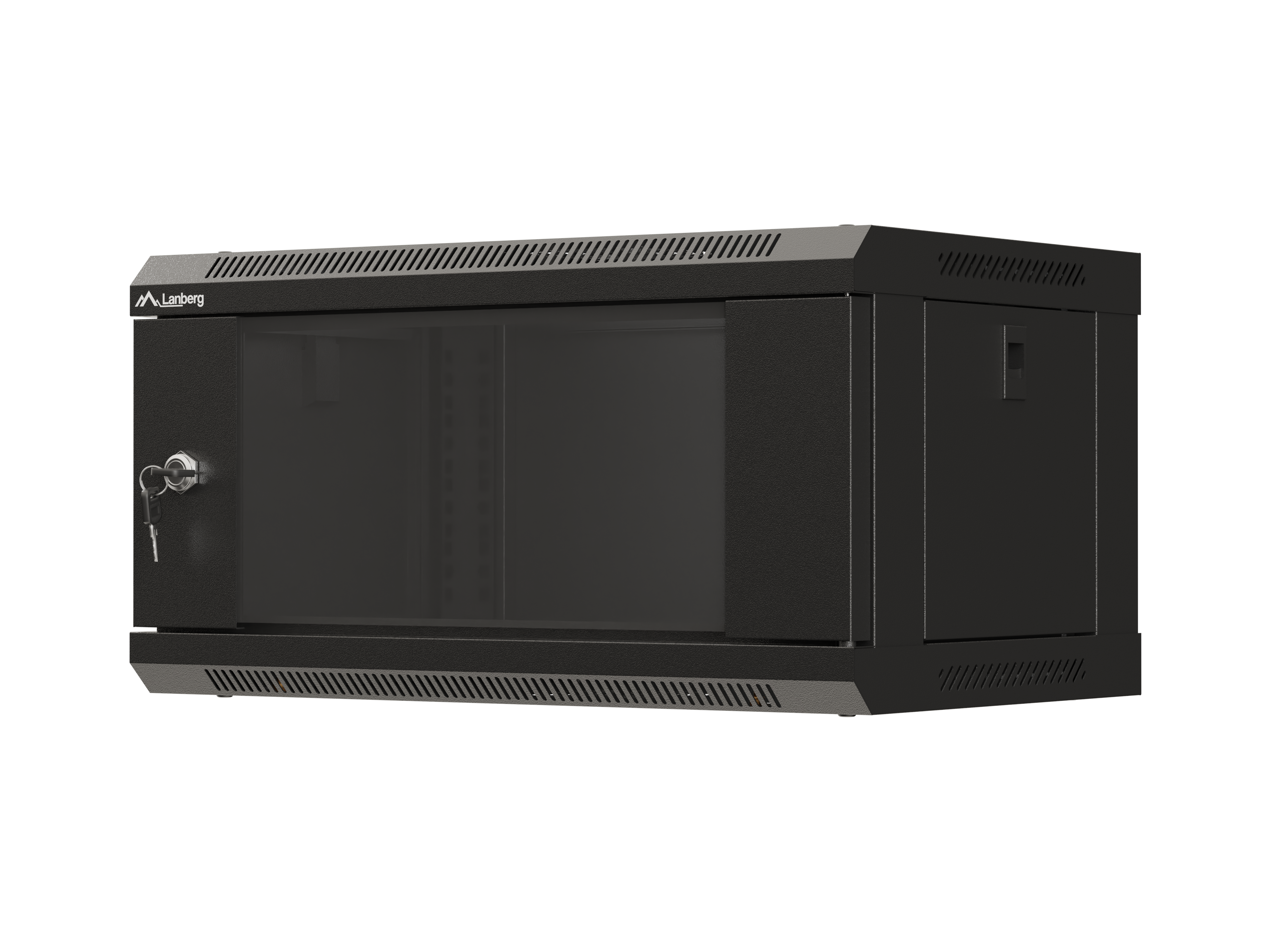 Lanberg WF03-5304-10B rack cabinet 4U Wall mounted rack Black