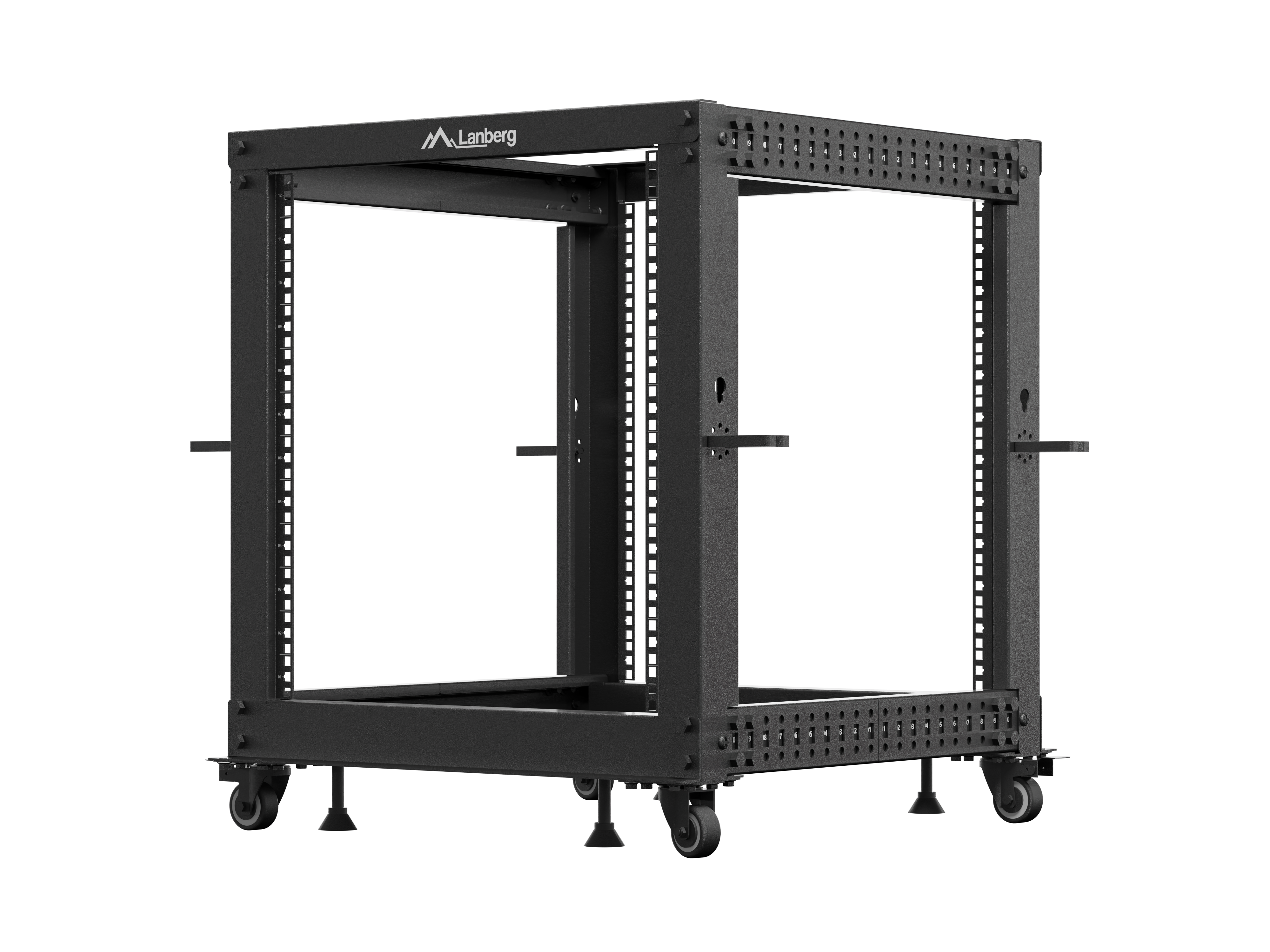 Lanberg OR01-6112-B rack cabinet 12U Freestanding rack Black