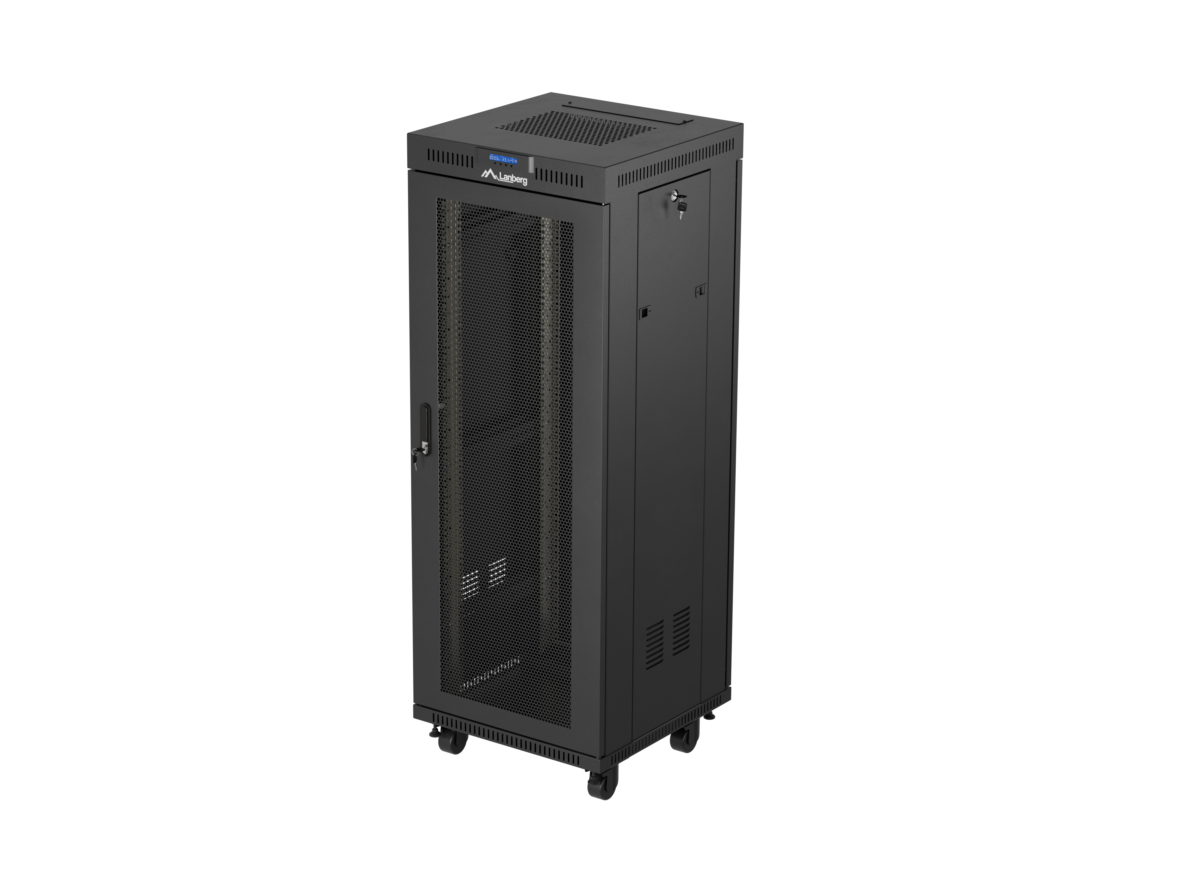 Lanberg FF01-6632-23BL rack cabinet 32U Freestanding rack Black