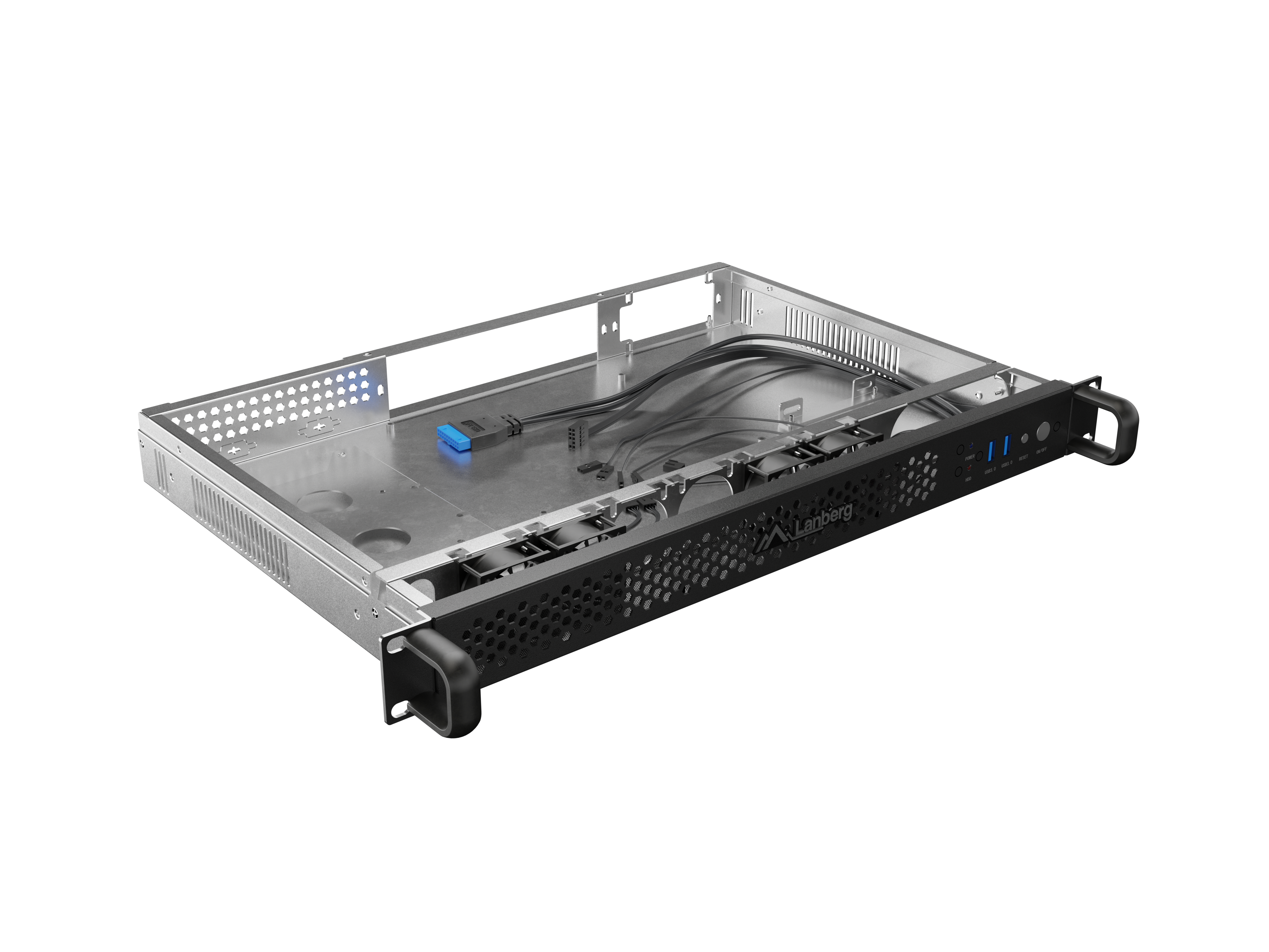 Lanberg SC01-3001-10B modular server chassis Rack (1U) 0 GB
