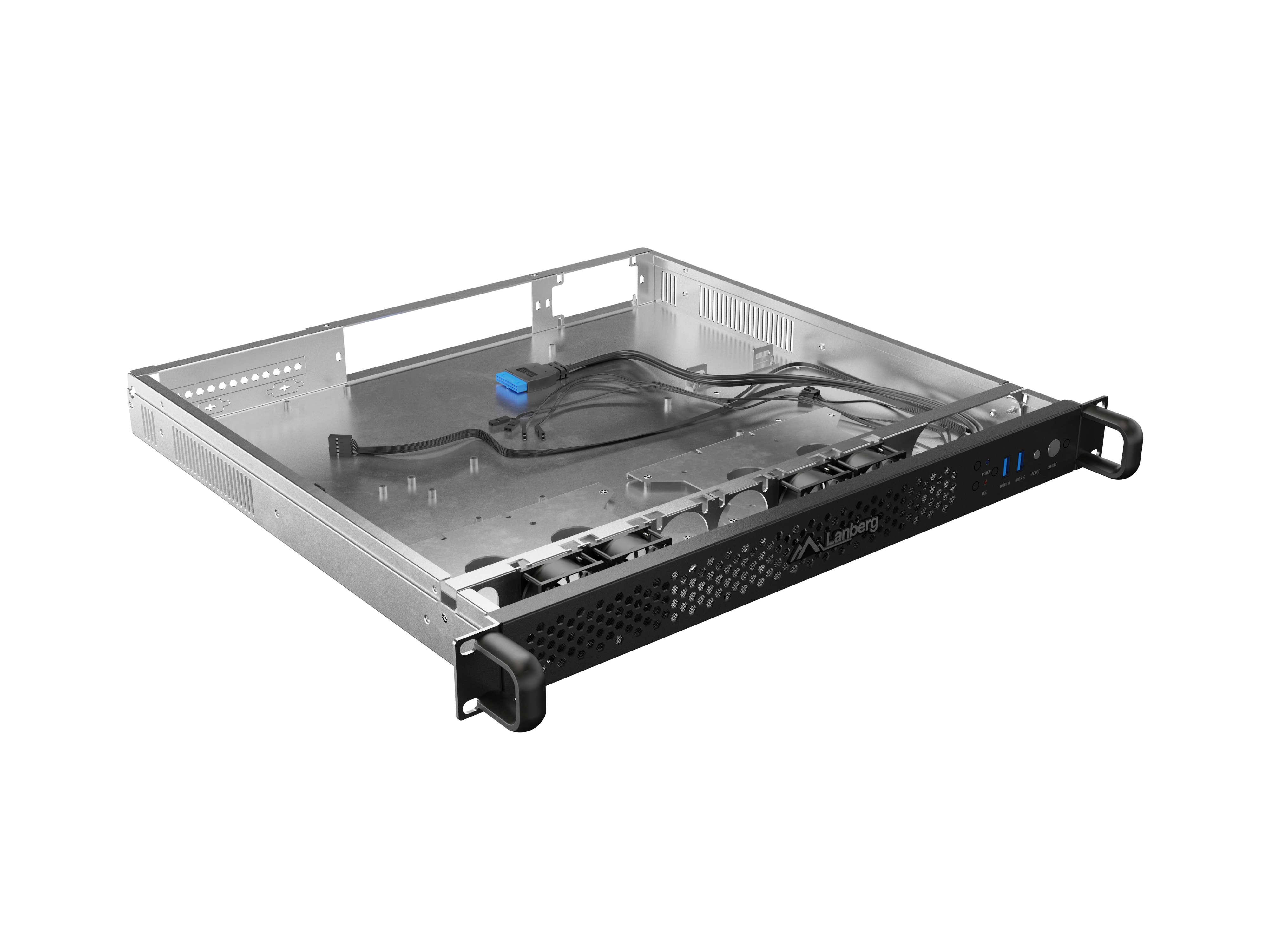 Lanberg SC01-4201-10B modular server chassis Rack (1U) 0 GB