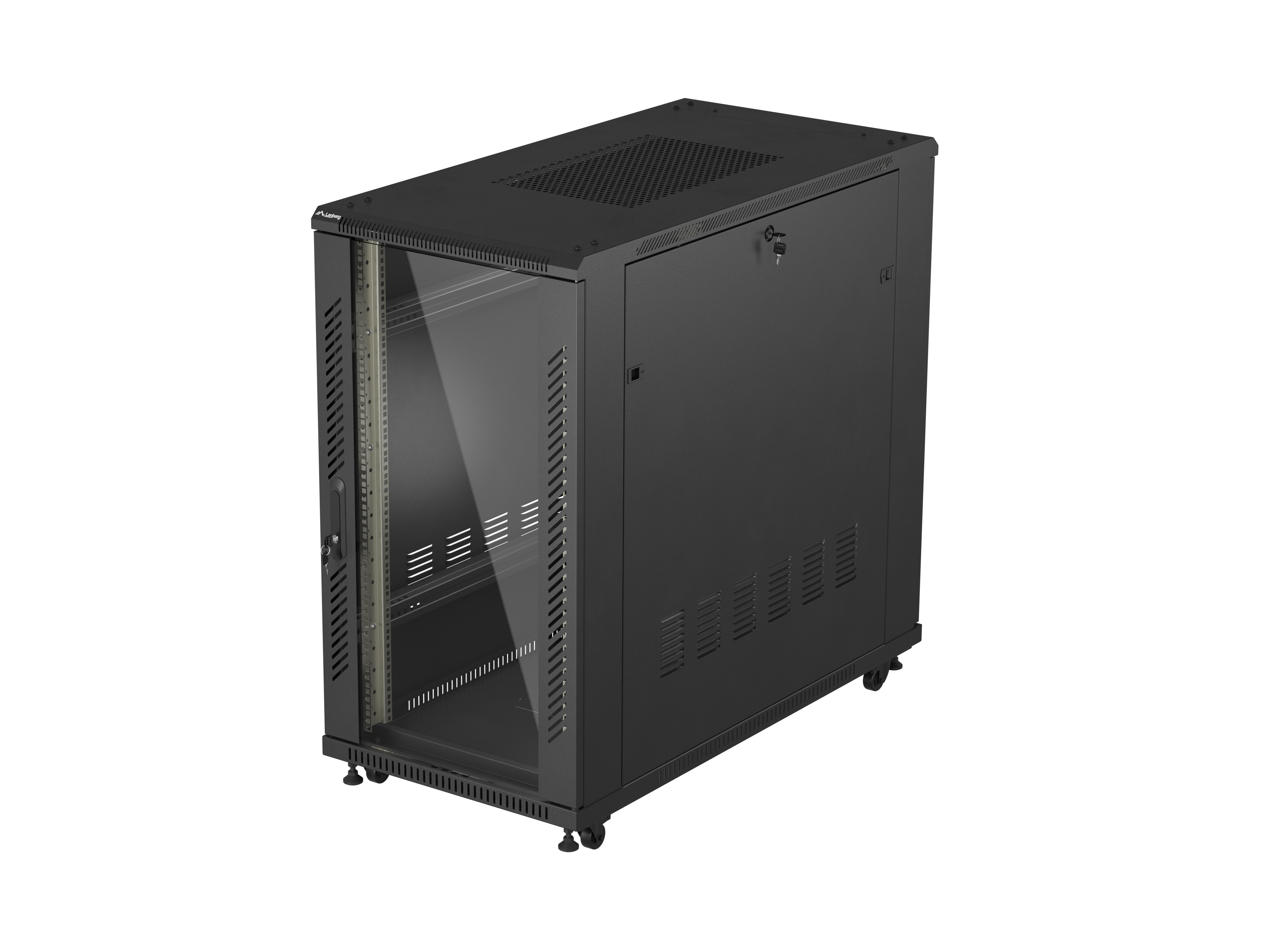 Lanberg FF01-6222-12B rack cabinet 22U Freestanding rack Black