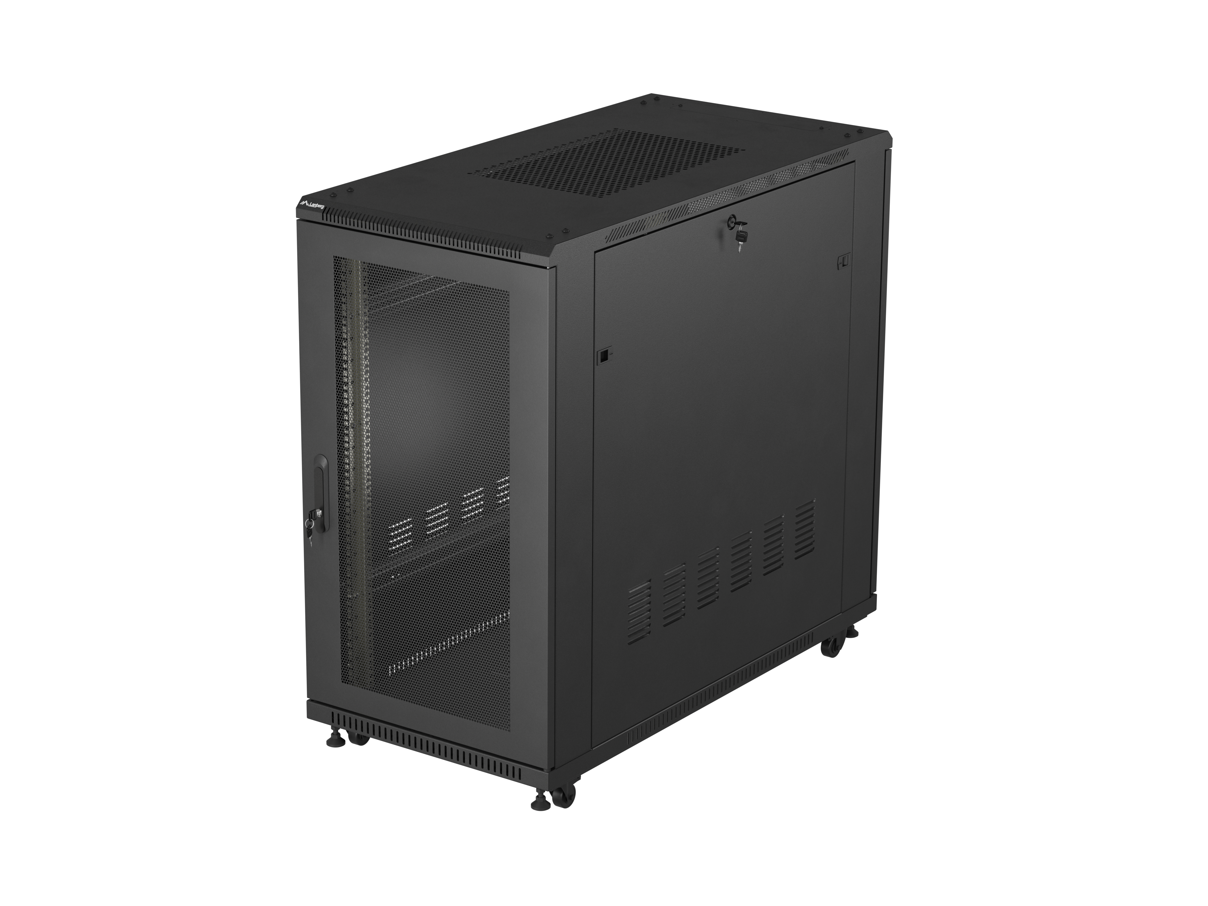 Lanberg FF01-6222-23B rack cabinet 22U Freestanding rack Black