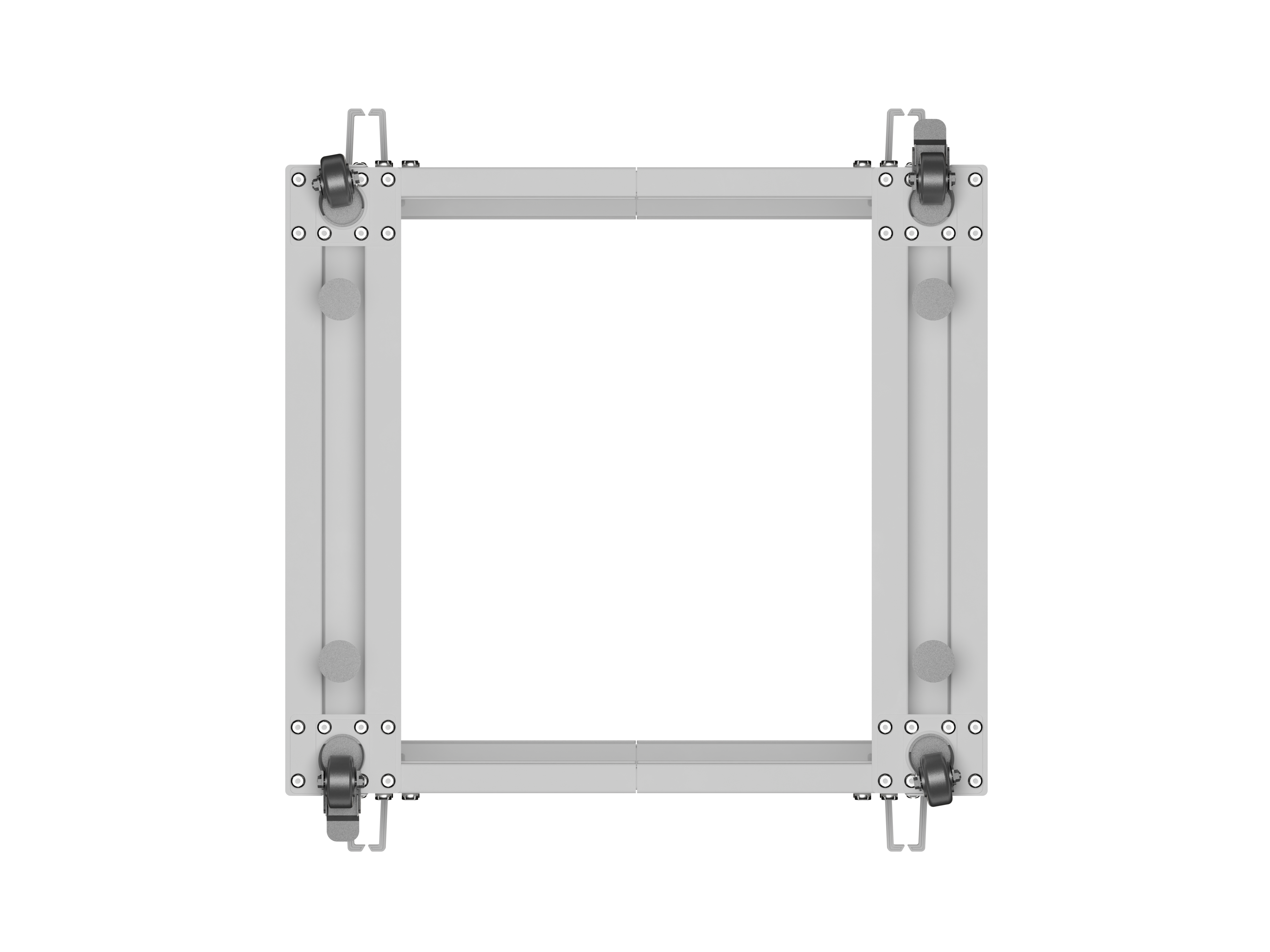 LANBERG OPEN RACK 19" 12U 600X600-1100 ADJUSTABLE GREY