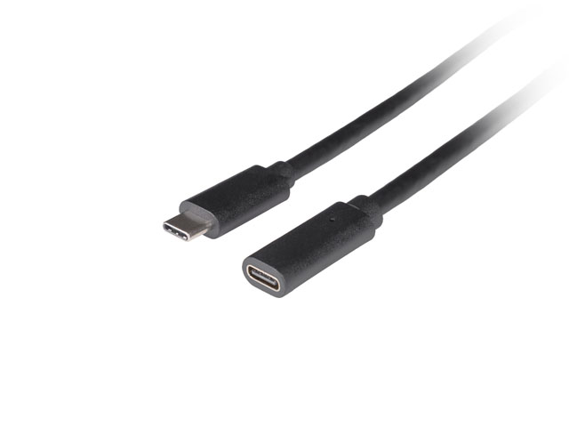 LANBERG USB-C Verlängerungskabel M/F 3.1 1,5m schwarz