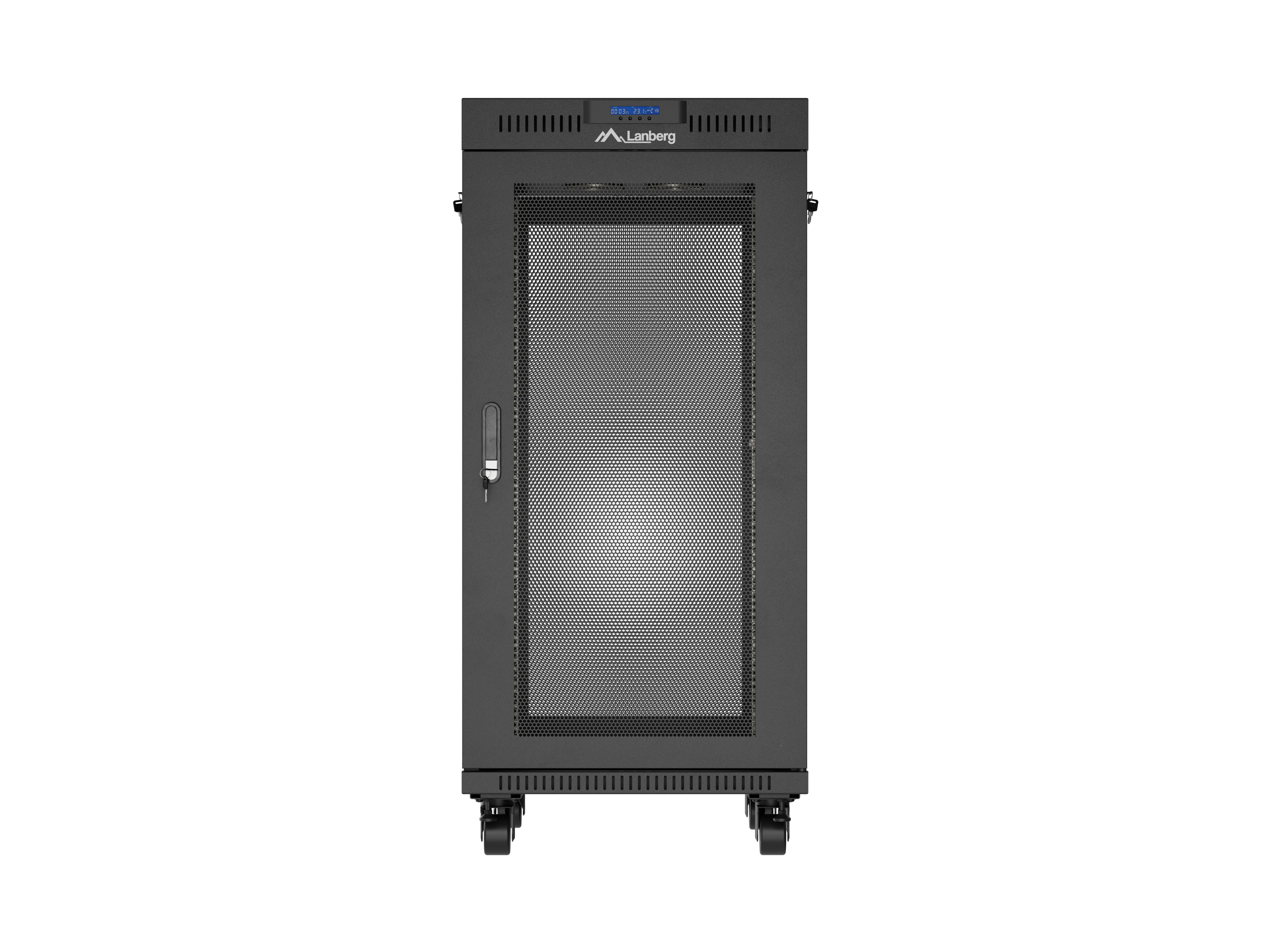 Lanberg FF01-6824-23BL rack cabinet 24U Freestanding rack Black