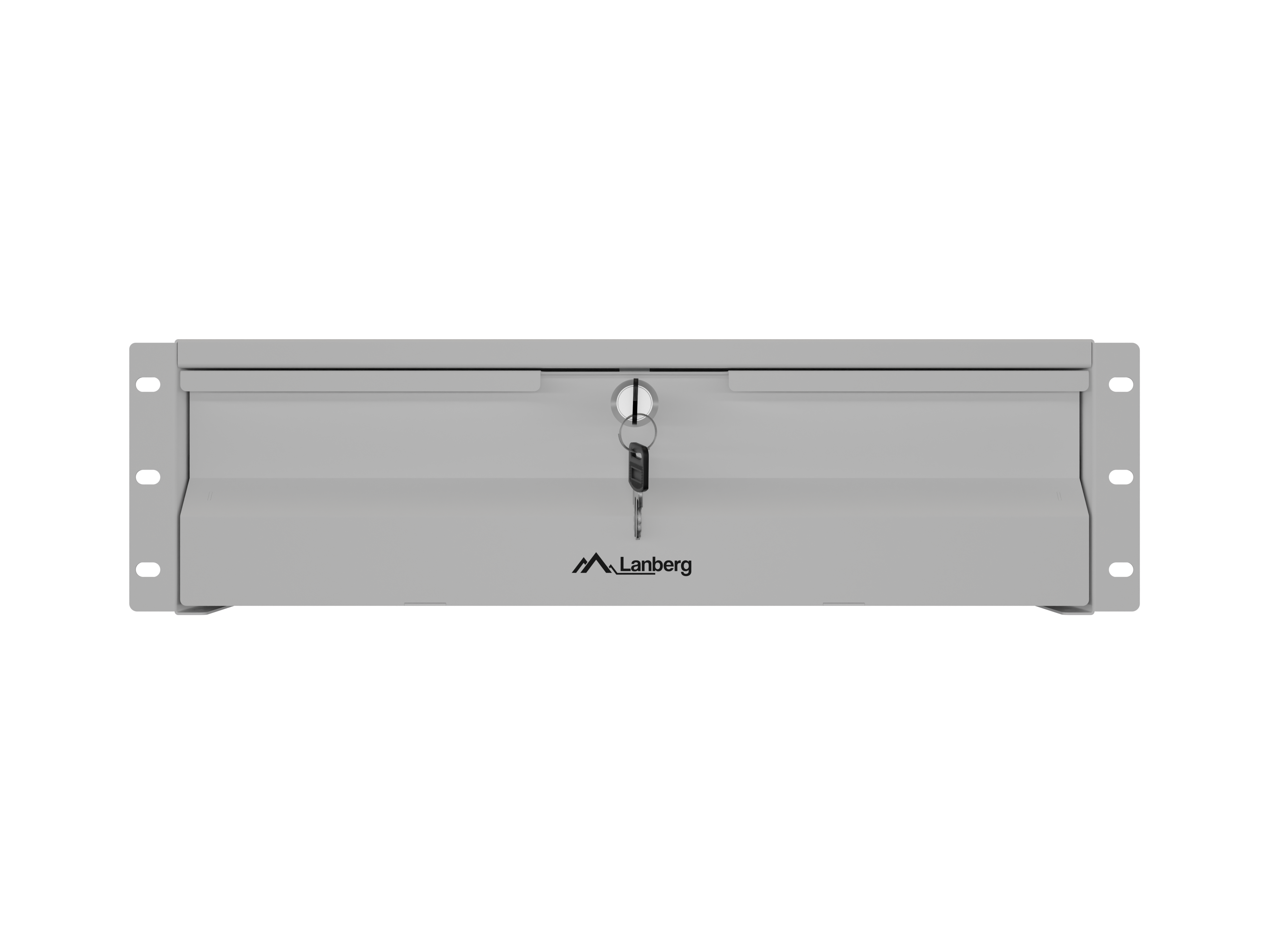 Lanberg 19" Rack Cabinet Drawer 3U 360 mm Grey (3U/483 × 360 mm, Load Capacity up to 90 kg, 4-Point Mounting)