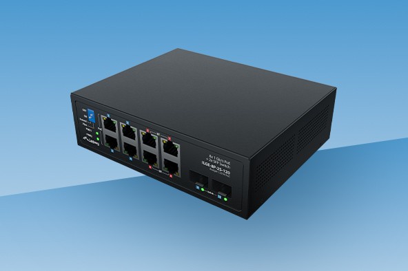 Lanberg ILGE-8P-2S-120 - a compact Light Industrial-class PoE switch for modern deployments