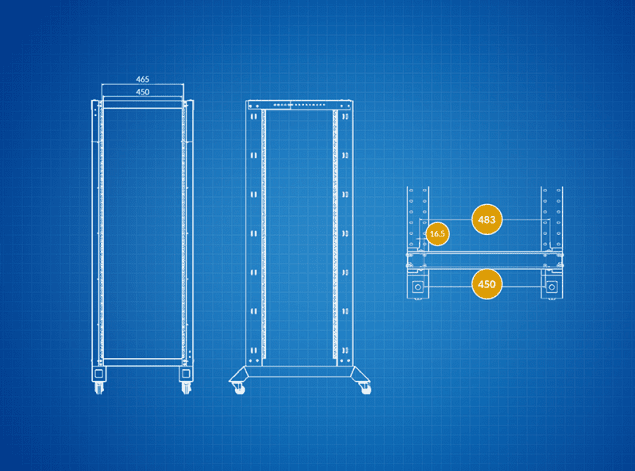 A reliable open rack? Stock up on Lanberg's improved model, whose design has become even more durable!