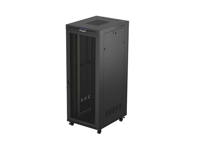 RACK CABINET 19" FREE-STANDING 42U/800X1000 (FLAT PACK) WITH MESH DOOR LCD BLACK LANBERG V2