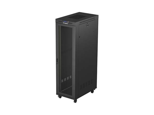 RACK CABINET 19" FREE-STANDING 42U/600X1000 (FLAT PACK) WITH MESH DOOR LCD BLACK LANBERG V2